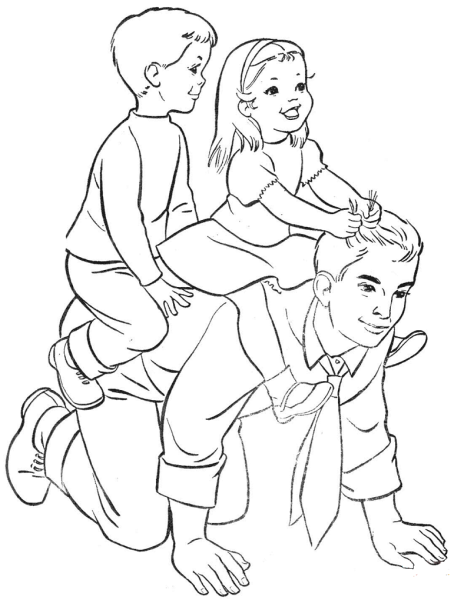 Открытка для папы раскраска