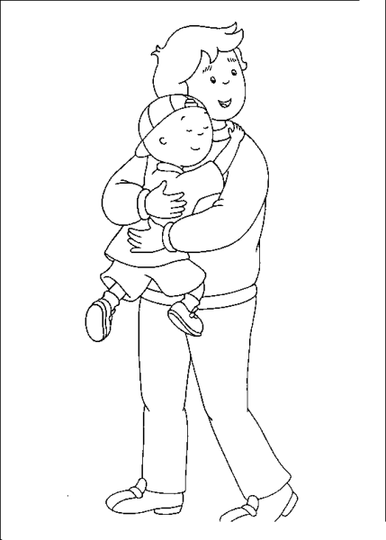 Открытка для папы раскраска