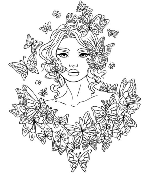 Раскраски антистресс люди