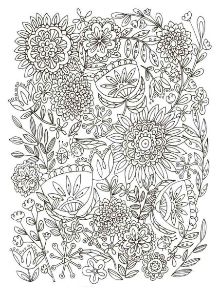 Раскраска тистресс цве