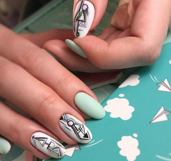 Интересные рисунки на ногтях