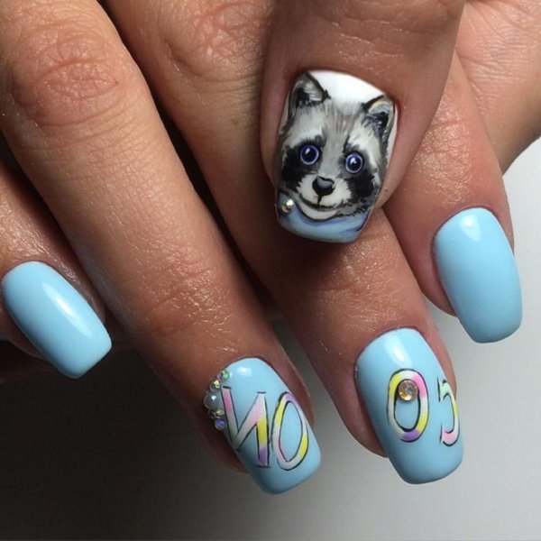 Маникюр с животными
