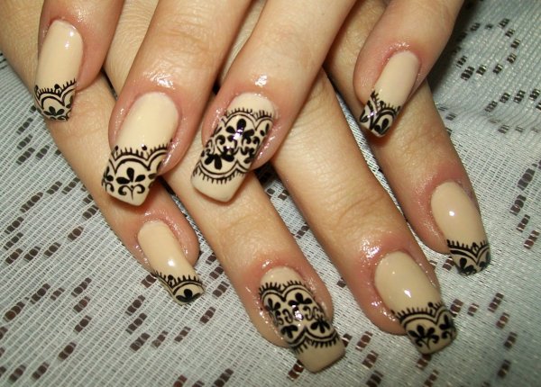 Черный френч с кружевом