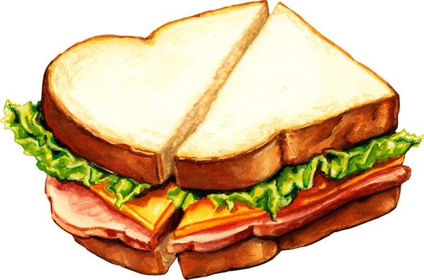 Бутерброд мультяшный