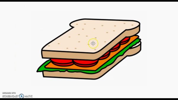 Бутерброд для срисовки