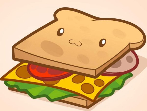 Нарисовать бутерброд