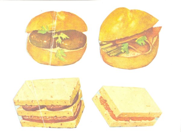 Виды бутербродов рисунок