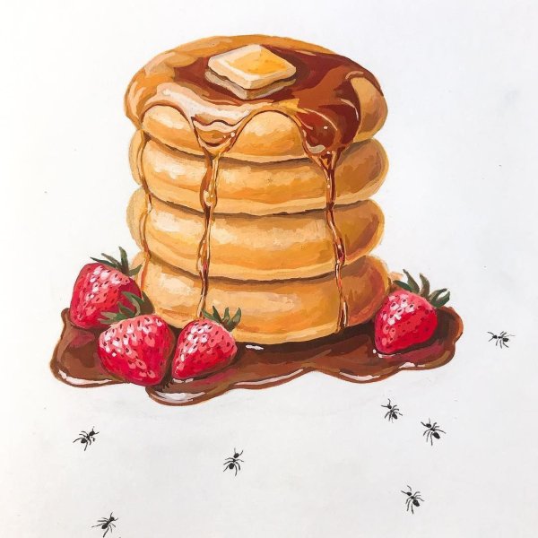 Красивые рисунки еды