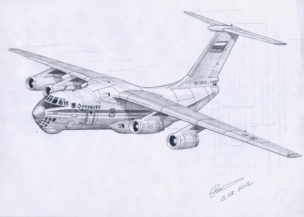 Ил 76 МД эскиз