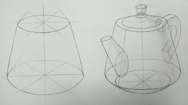 Линейно конструктивное построение предметов