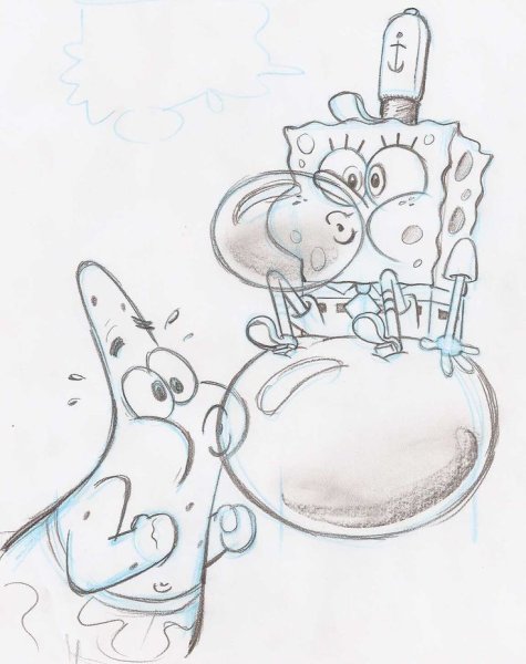 Рисунки карандашом для срисовки Веселые