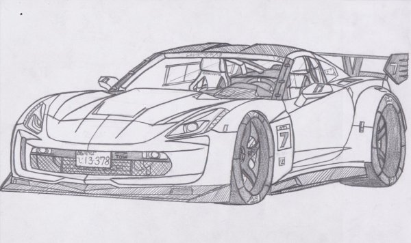 Corvette c7 Blueprint