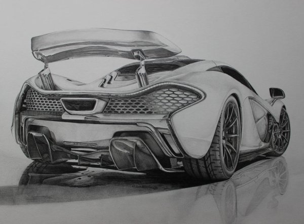 MCLAREN p1 рисунок