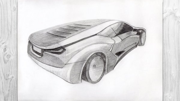 Машина карандашом