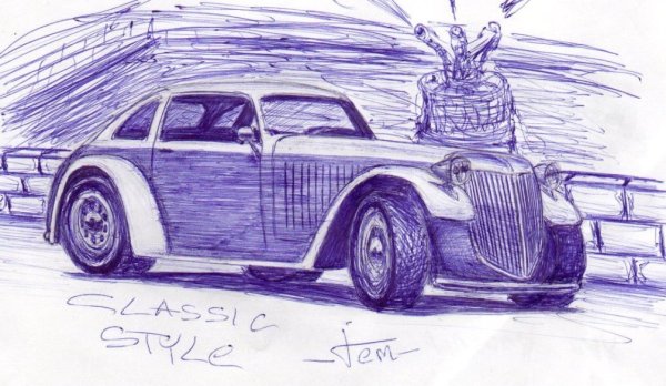 Рисунки автокарандошом