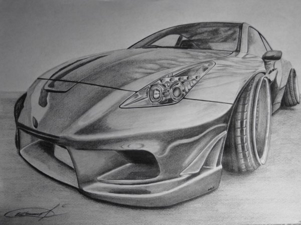 Порше 911 скетч