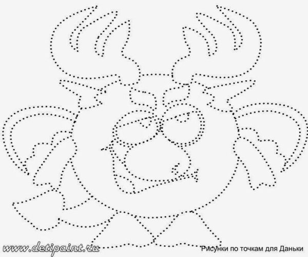 Рисование по точкам для дошкольников
