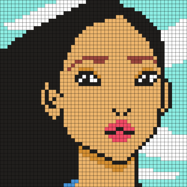 Рисование по клеточкам для девочек