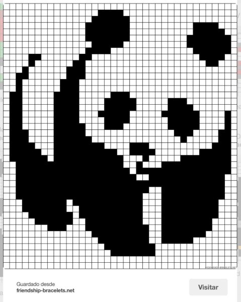 Панда схема вязания