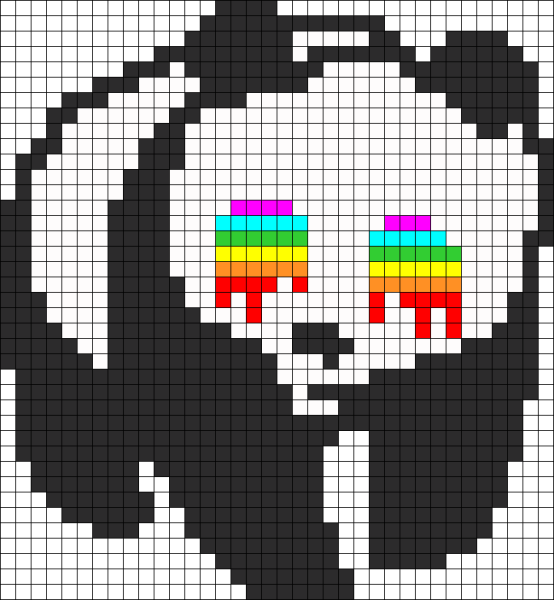 Рисунки в клеточку черно белые