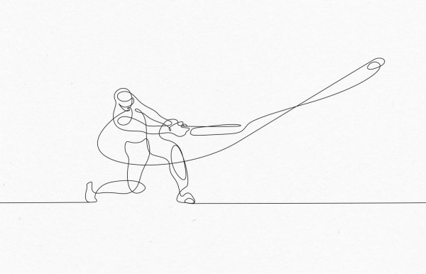 Рисунок непрерывной линией