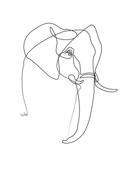 Рисунки одной линией