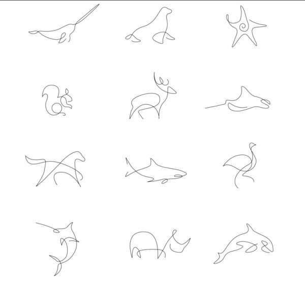 Техника рисования одной линией