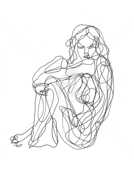 Человек одной линией