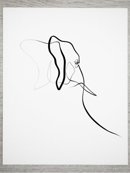 Змея одной линией