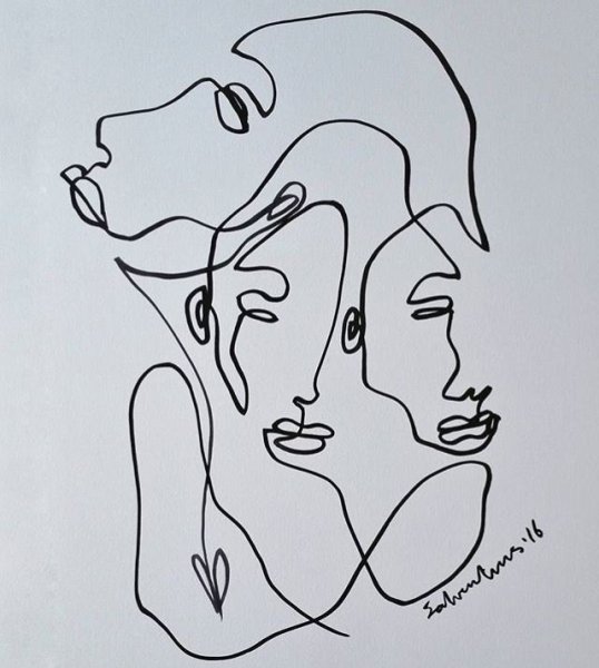 Пикассо, картина, зарисовка