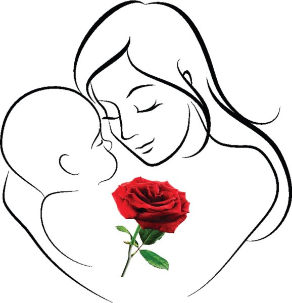 Раскраски ко Дню матери