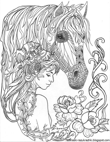 Раскраски девушки