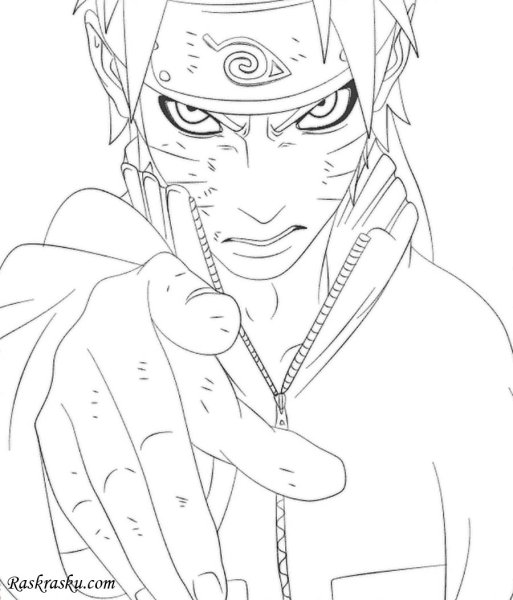 Персонажи Наруто для срисовки