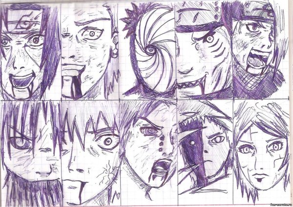 Рисунки для срисовки Наруто