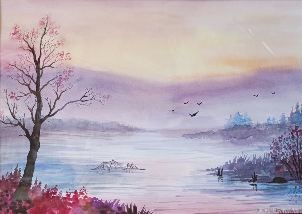 Акварельные пейзажи