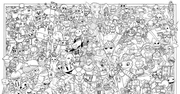 Геймерские раскраски