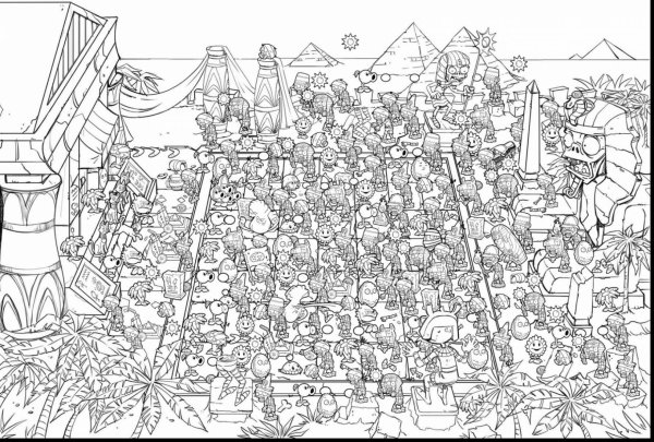 Раскраски растения против зомби 2