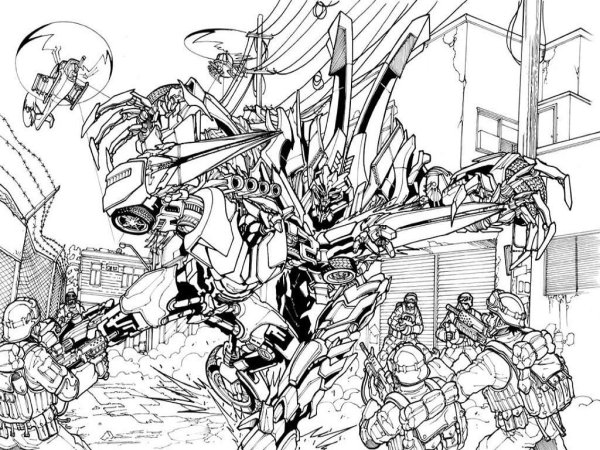 Трансформеры 3 раскраска