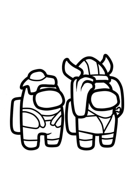 Раскраски амонг АС предатель