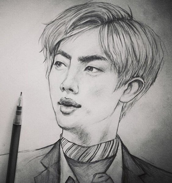 BTS для срисовки Джин