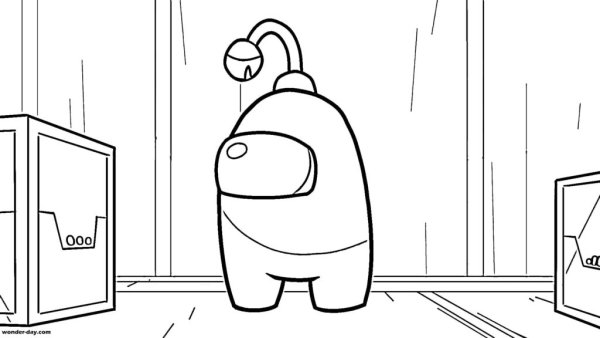 Among us раскраска