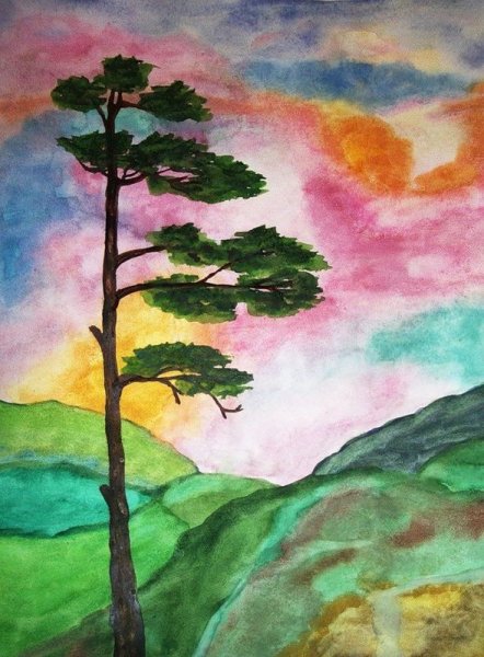 Пейзажи для рисования легкие