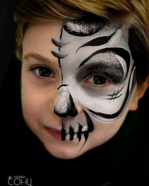 Трафарет для аквагрима детский