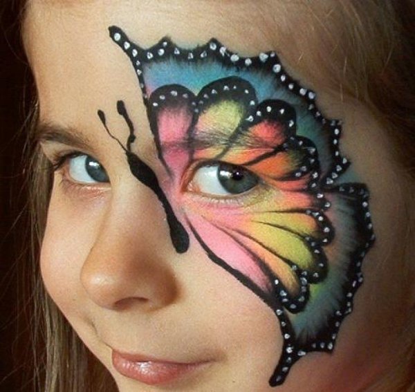 Аквагрим кошка для девочки