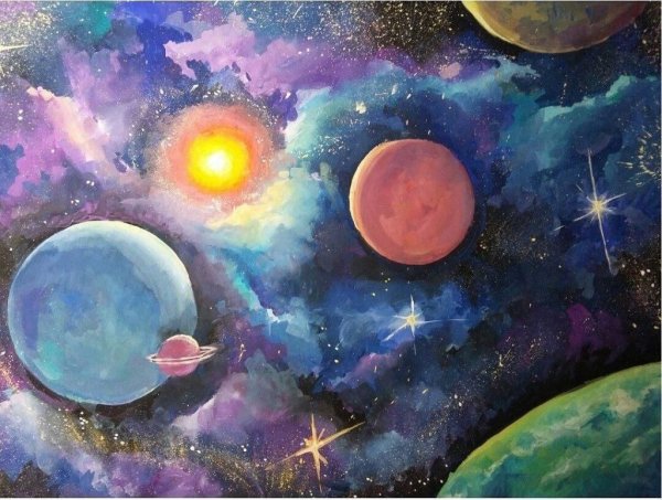 Космос рисунок