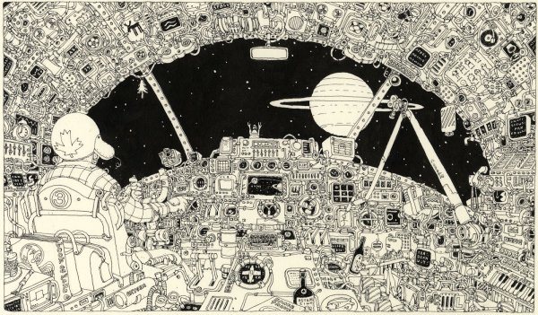 Графика на тему космос