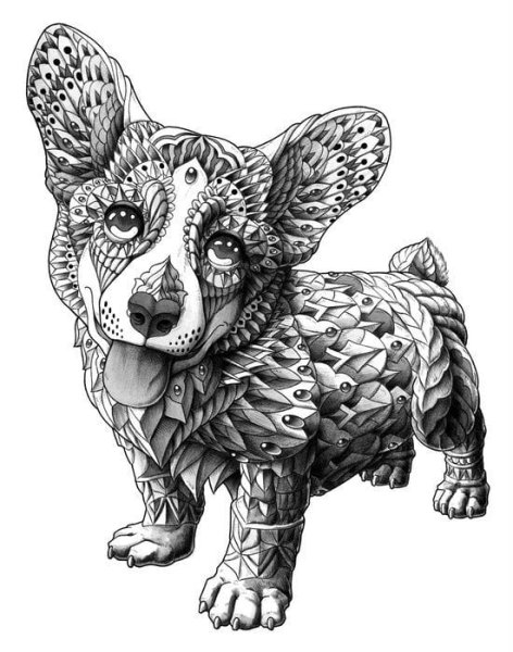 Раскраска-антистресс. Собака