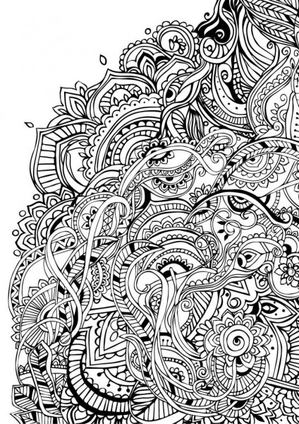 Дудлинг для раскрашивания