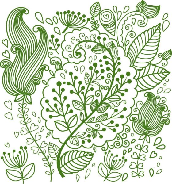 Растительные узоры и орнаменты