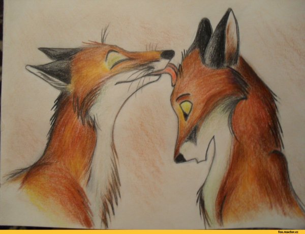 Лиса арт простой